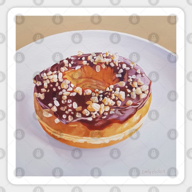 Salted Caramel Donut painting Sticker by EmilyBickell